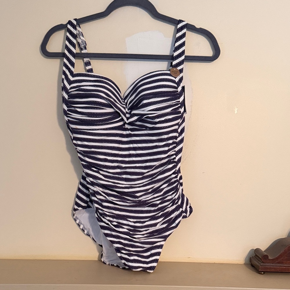 Elegant Striped Swimsuit